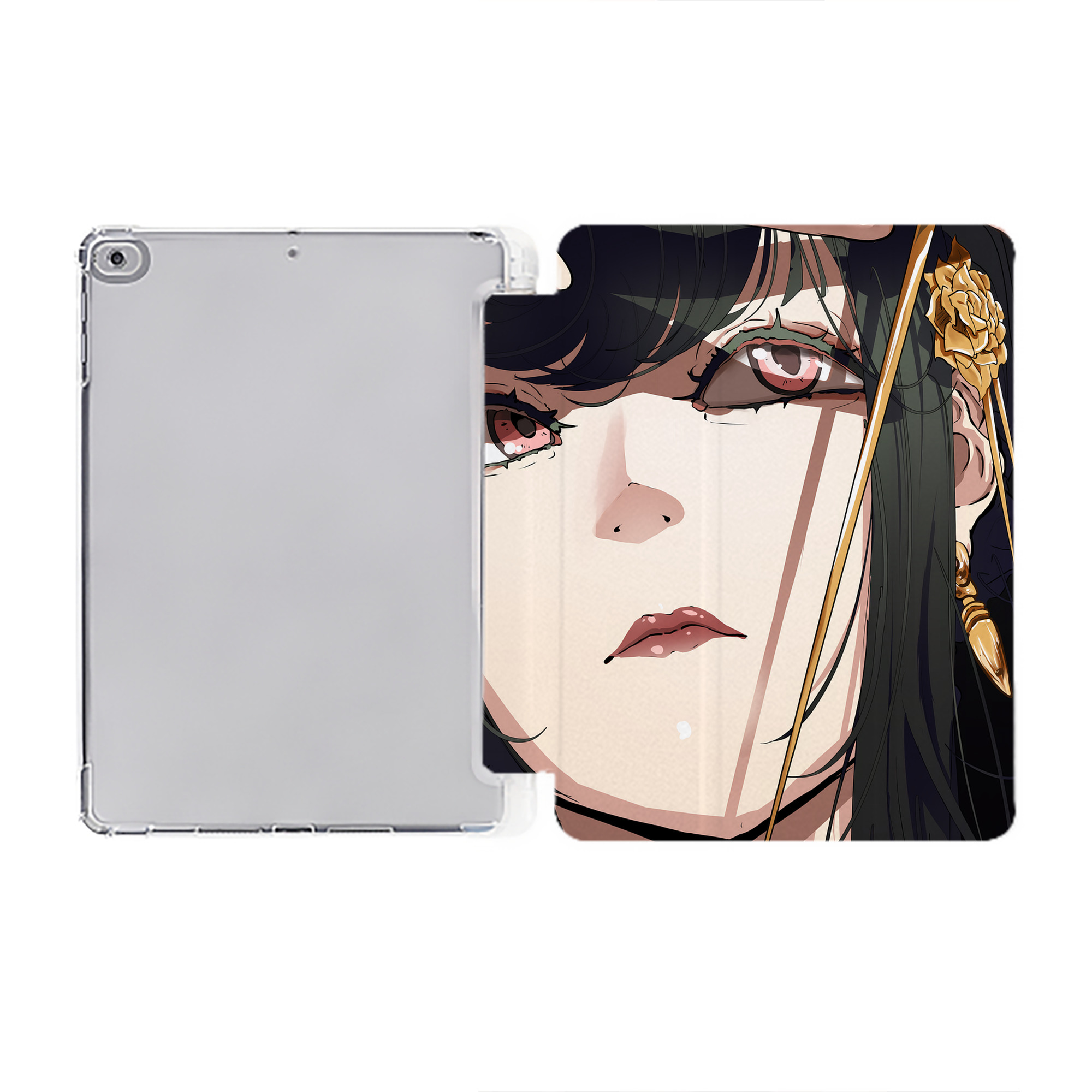 （画像用） SPY×FAMILY间谍家家酒 IPad ケース ペン収納付き 三つ折りスタンド PUレザー×シリコン 対応機種9.5/10.5/10.9インチ